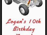 4 Wheeler Birthday Invitations atv 4 Wheeler Birthday Party Ticket Invitations atv 4