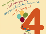 4 Year Old Birthday Cards for A Special 4 Year Old Free for Kids Ecards Greeting