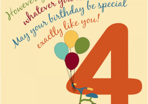 4 Year Old Birthday Cards for A Special 4 Year Old Free for Kids Ecards Greeting