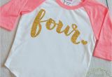 4 Year Old Birthday Girl Shirt 4 Year Old Birthday Shirt Girl Four Years by