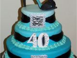 40 Birthday Cake Decorations 40th Birthday Stiletto Heel Zebra Cakecentral Com