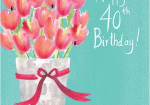 40 Birthday Flowers Cards for Spring Collection Karenza Paperie