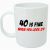 40 Birthday Gifts for Him Uk 40 is Fine Mug Funny 40th Birthday Gifts Presents for