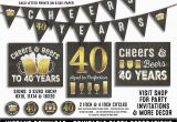 40 Year Birthday Ideas for Him 40th Birthday Party Decorations 40th Birthday Party for Him