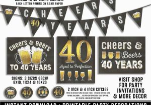 40 Year Birthday Ideas for Him 40th Birthday Party Decorations 40th Birthday Party for Him