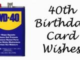 40 Year Old Birthday Cards 40th Birthday Wishes Messages and Poems to Write In A