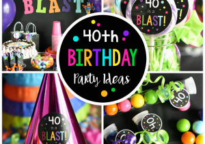 40 Year Old Birthday Gift Ideas for Him 40th Birthday Party Throw A 40 is A Blast Party