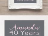 40 Year Old Birthday Gifts for Husband 40th Birthday Gift 40 Years Old Birthday Party Gift