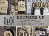 40 Year Old Birthday Gifts for Male Birthday Party Ideas for Men Cheers to 40 Years Milestone