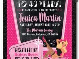 40 Year Old Birthday Invitations 17 Best Ideas About 40th Birthday Invitations On Pinterest