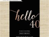 40 Year Old Birthday Invitations 25 Best Ideas About 40th Birthday Invitations On