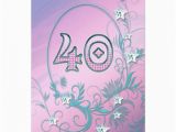 40 Year Old Birthday Invitations Birthday Party Invitation 40 Years Old 13 Cm X 18 Cm