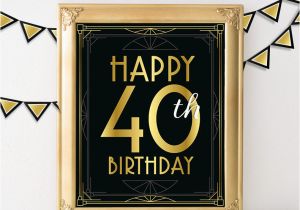 40 Year Old Birthday Invitations Happy 40th Birthday Signs Il Fullxfull 880133717 1rdy