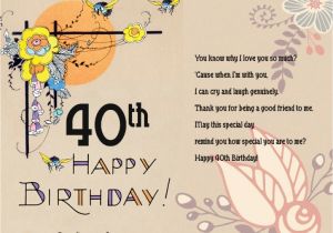 40th Birthday Card Messages Funny 40th Birthday Greeting Card Messages Best Happy Birthday