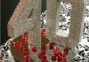 40th Birthday Centerpiece Decorations 40th Bling Centerpiece Birthday Pinterest Runners