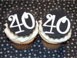 40th Birthday Cupcake Decorations 40th Birthday Cake toppers 40th Birthday Cake topper