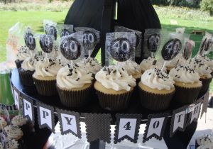 40th Birthday Cupcake Decorations 40th Birthday Cupcakes Cupcake Scoops Pinterest 40th