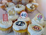 40th Birthday Cupcake Decorations 40th Birthday Party Edible Cupcake toppers Cake