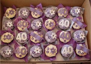 40th Birthday Cupcake Decorations Mossy 39 S Masterpiece 40th Birthday Cupcakes Fabulous