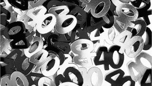 40th Birthday Decorations Black and Silver Black and Silver 40th Birthday Decorations Criolla