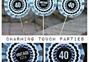 40th Birthday Decorations Black and Silver Items Similar to 40th Birthday Party Decor Silver and