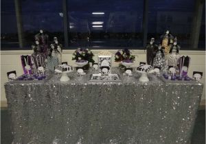 40th Birthday Decorations Black and Silver Purple Black White and Silver Birthday Party Ideas In