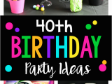 40th Birthday Decorations for Her 40th Birthday Party 40 is A Blast Fun Squared