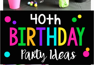 40th Birthday Decorations for Her 40th Birthday Party 40 is A Blast Fun Squared