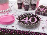 40th Birthday Decorations for Her Pink Sparkling Celebration 40th Birthday Party Supplies