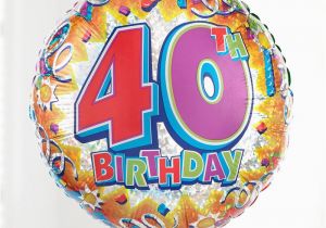 40th Birthday Flowers and Balloons 40th Birthday Balloon