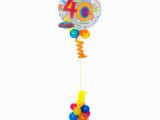 40th Birthday Flowers and Balloons 40th Birthday Bubble Balloon Bouquet Party Fever