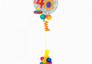 40th Birthday Flowers and Balloons 40th Birthday Bubble Balloon Bouquet Party Fever