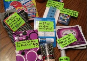 40th Birthday Gag Gifts for Her 40th Birthday Gift Basket Ideas the Receiver thought