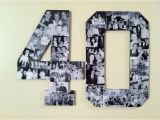 40th Birthday Gift for Man Ideas Custom Alphabet Collage Numbers for 40th Birthday Photo