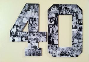 40th Birthday Gift for Man Ideas Custom Alphabet Collage Numbers for 40th Birthday Photo