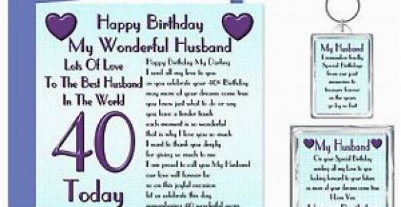 40th Birthday Gift Ideas for Husband Uk 40th Husband Happy Birthday Gift Set Card Keyring
