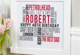 40th Birthday Gifts for Him Uk 40th Birthday Gifts Present Ideas for Him Chatterbox Walls