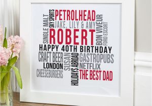 40th Birthday Gifts for Him Uk 40th Birthday Gifts Present Ideas for Him Chatterbox Walls