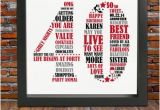 40th Birthday Gifts for Him Usa Personalized 40th Birthday Gift for Him 40th Birthday 40th