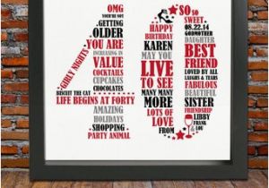 40th Birthday Gifts for Him Usa Personalized 40th Birthday Gift for Him 40th Birthday 40th