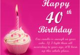 40th Birthday Greeting Card Messages 40th Birthday Wishes 365greetings Com