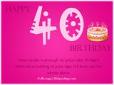 40th Birthday Greeting Card Messages 40th Birthday Wishes 365greetings Com