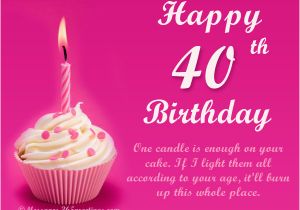 40th Birthday Greeting Card Messages 40th Birthday Wishes 365greetings Com