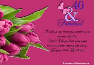 40th Birthday Greeting Card Messages 40th Birthday Wishes 365greetings Com