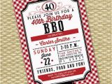 40th Birthday Ideas for Couples 40th Birthday Invitation Birthday Bbq Adult Milestone