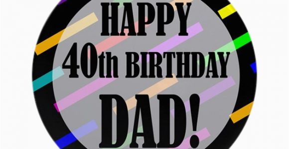 40th Birthday Ideas for Daddy 40th Birthday for Dad ornament Round by Birthdayhumor1
