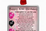 40th Birthday Ideas for Daughter Daughter In Law Poem 40th Birthday Metal ornament