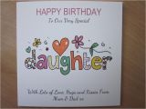 40th Birthday Ideas for Daughter Personalised Handmade Birthday Card Daughter 18th 21st