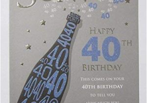 40th Birthday Ideas for son Special son Birthday Cards Amazon Co Uk