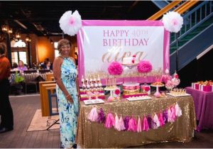 40th Birthday Ideas On A Budget Kara 39 S Party Ideas Glamorous Pink Gold 40th Birthday